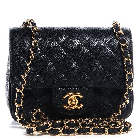 chanel mini square chevron caviar|CHANEL Caviar Quilted Mini Square Flap Black .